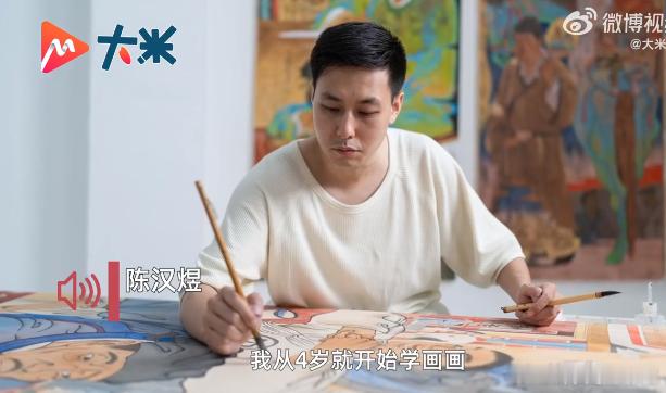 #小伙欲用30年重画清明上河图1600人#上海艺术家陈汉煜重绘《清明上河图》引发
