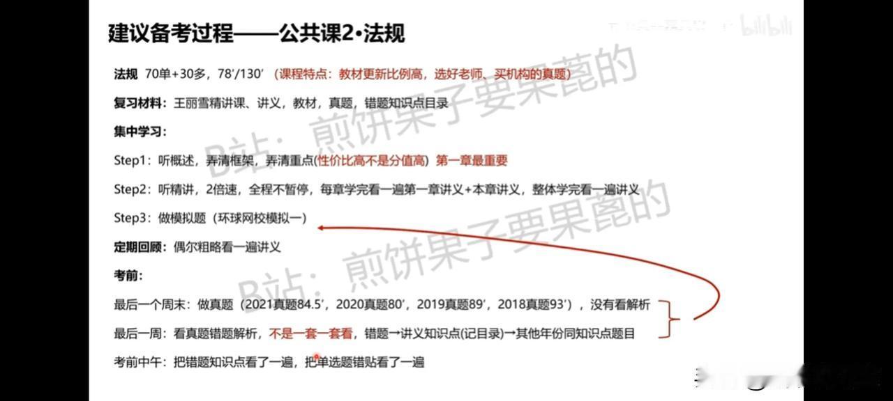 一建实务:B站煎饼🥞果子up主的经验，研究生果然对学术有研究，学习方法值得借鉴