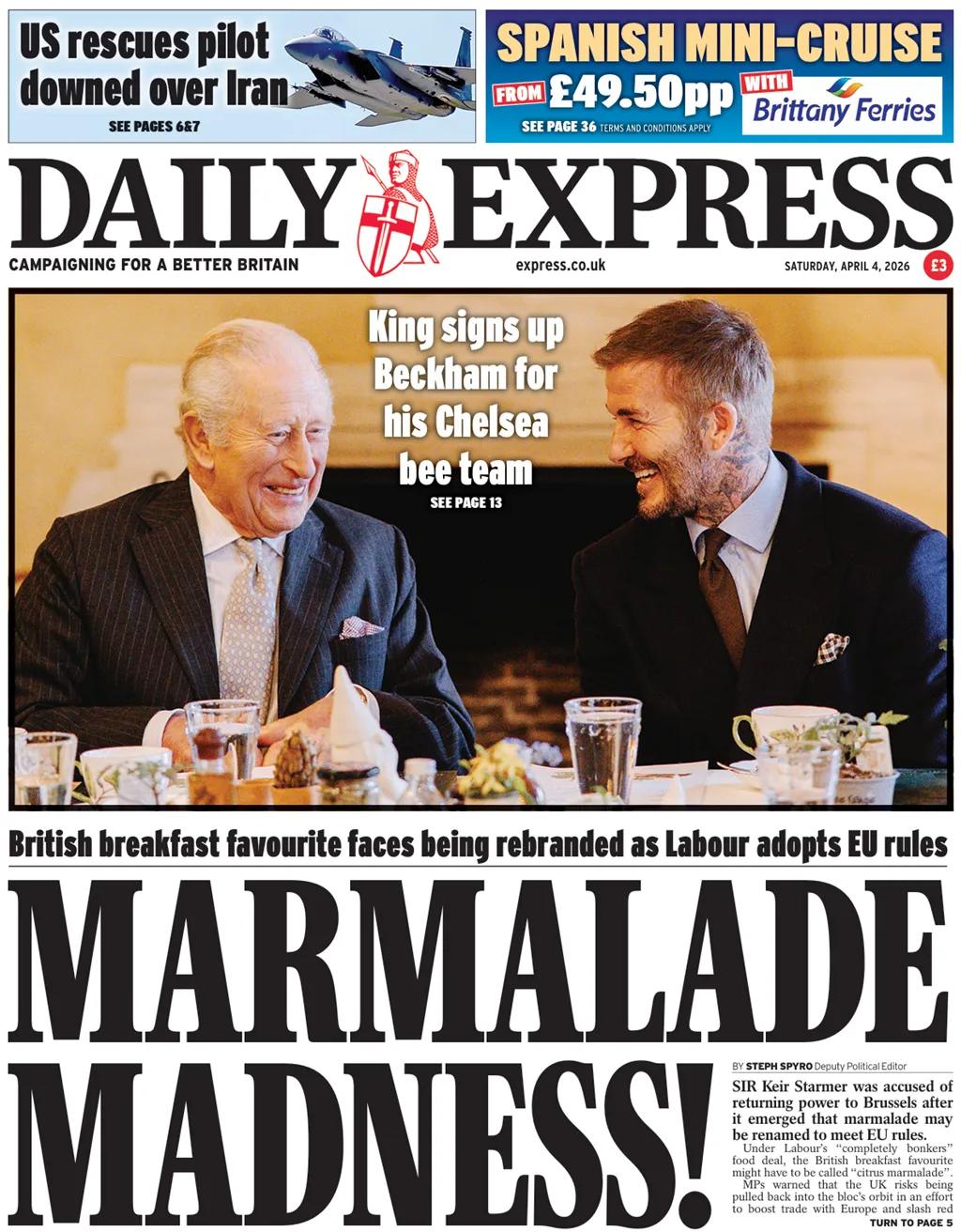 据《每日快报》报道，橘子酱可能需要重新命名以符合欧盟规定。

该报称，如果英国继