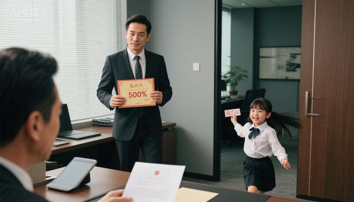 他装成小员工，干了半年，公司赚五百万，他拿五千。
辞职那天，甩出一句：我是天启的