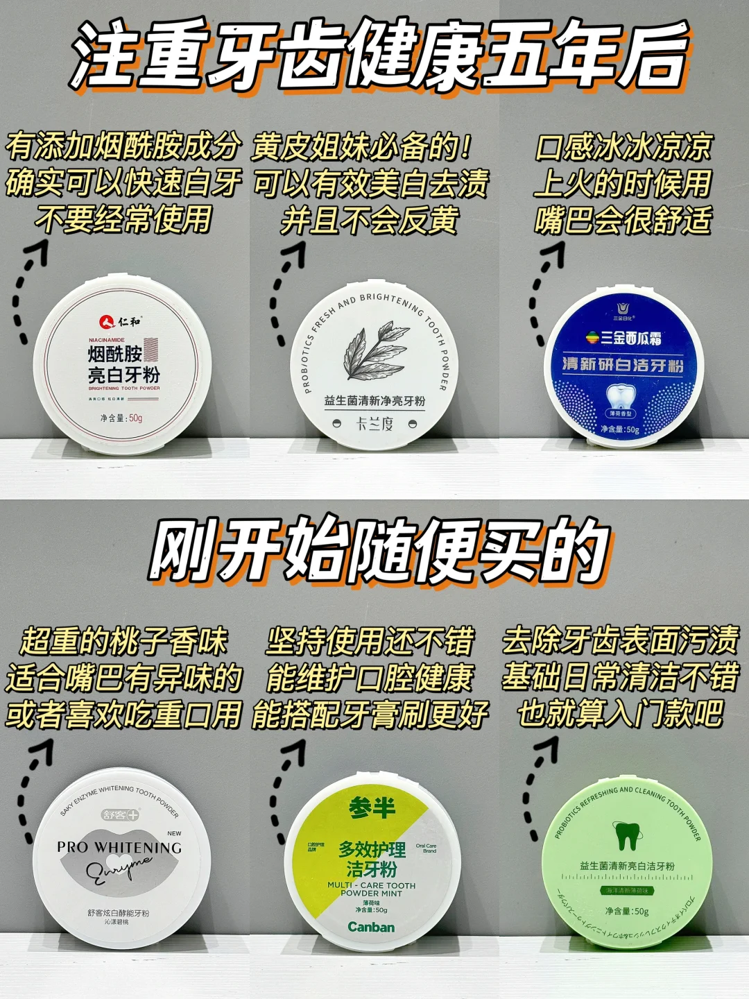 公主请避雷！新品美白牙粉测评总结分享！