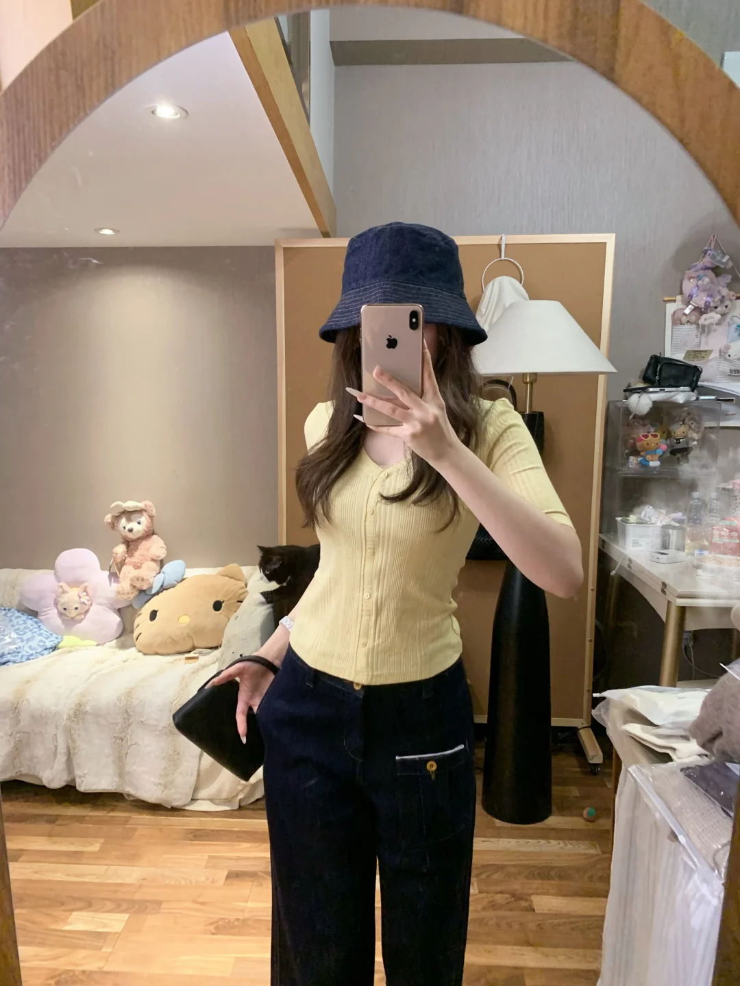 蘑糯糯新品试穿｜口袋原牛裤搭配思路