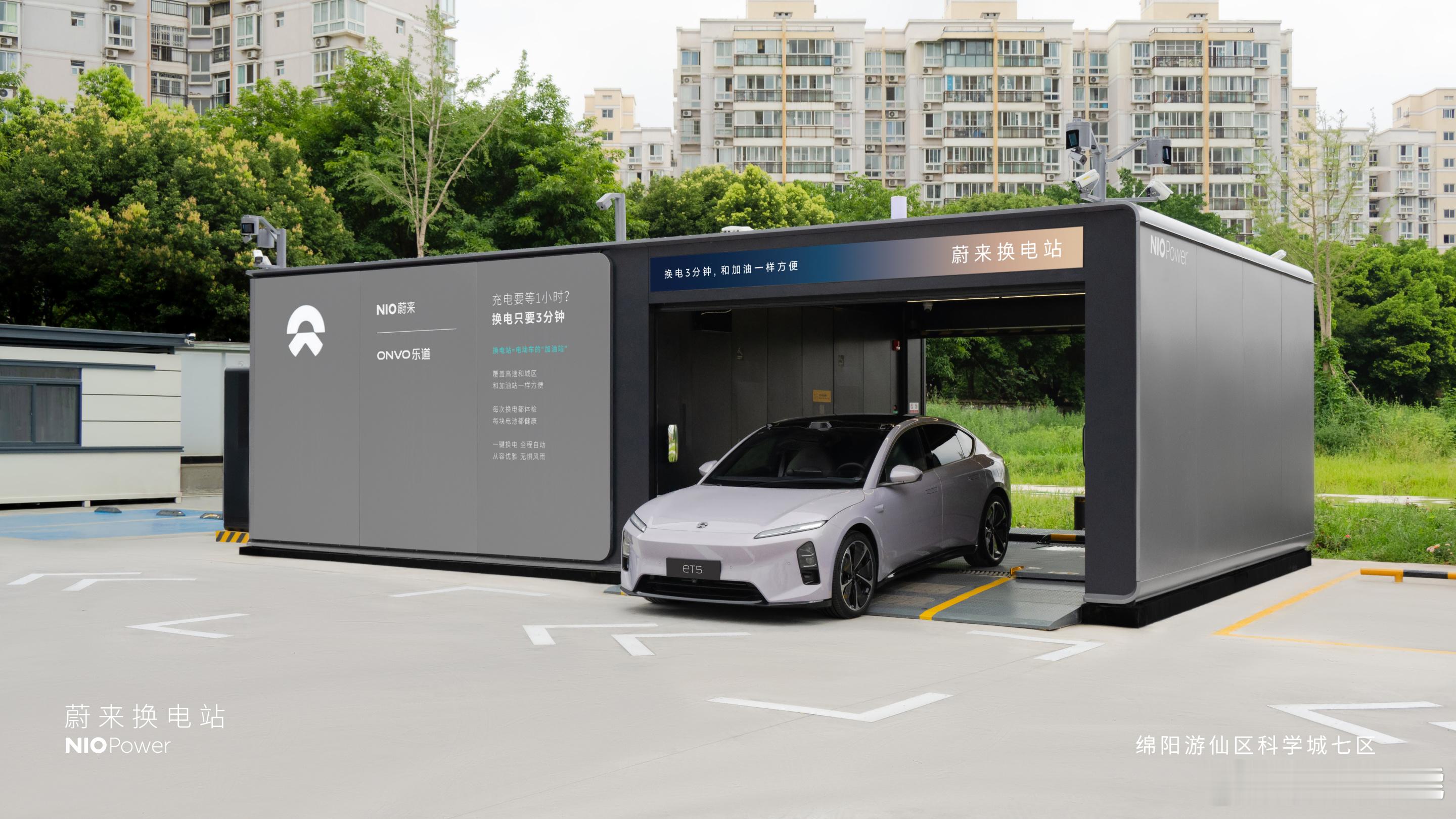 7月30日 NIO Power 7站上线NO.3423 蔚来换电站 | 绵阳游仙