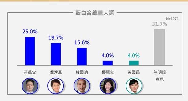 最新民调：蒋万安参选2028支持率最高！
这个民调可信吗？卢秀燕紧随其后，在接下
