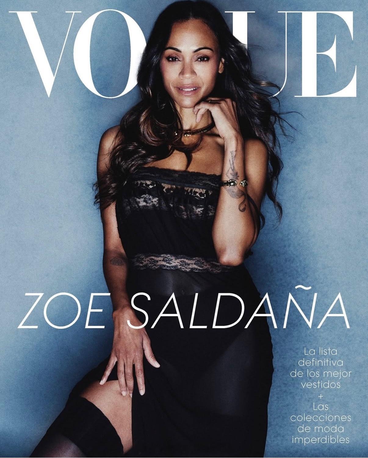 Zoe Saldana登上Vogue墨西哥、拉美版12月刊封面 （次方CF_Fa