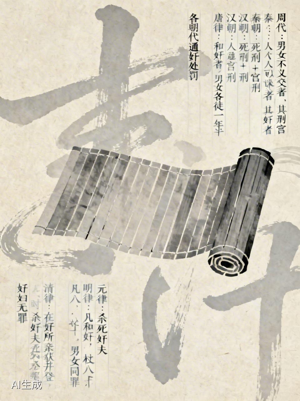 古代对通奸的处罚可太狠了。早在周代，就有“男女不以义交者，其刑宫”的规定。秦朝时