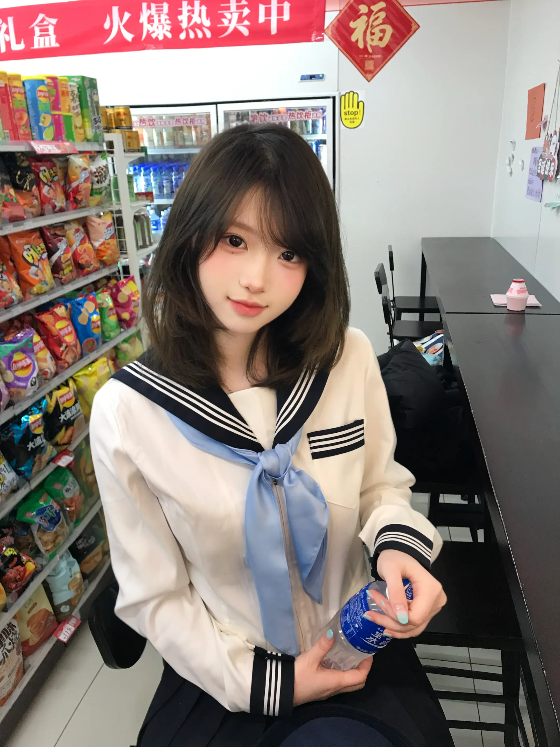 不愧是水手服。