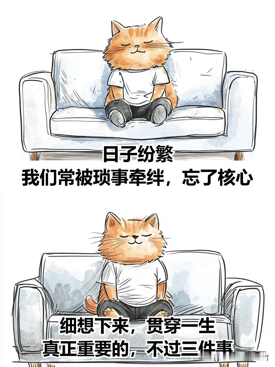 治愈漫画 I 人这一生，最重要的事只有3件日常治愈漫画