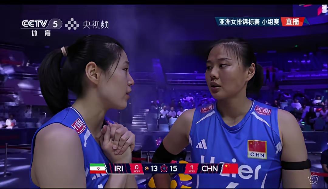 打伊朗🇮🇷队，虽然3:0取胜，但是第二局竟然25:23惊险拿下。中国🇨🇳