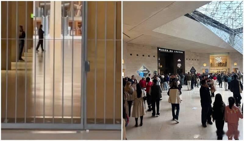 【卢浮宫突发抢劫！馆方紧急闭馆，大批游客被困馆内】海外新鲜事 法国巴黎地标性建筑