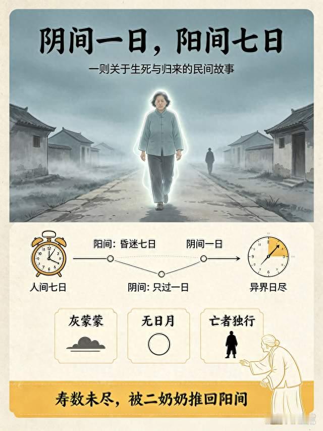 山东一位大婶昏迷七天后苏醒过来，讲述自己濒死的离奇经历。