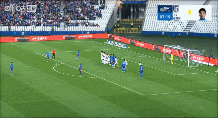 上海申花特谢拉补射破门！申花队新赛季首球！上海申花