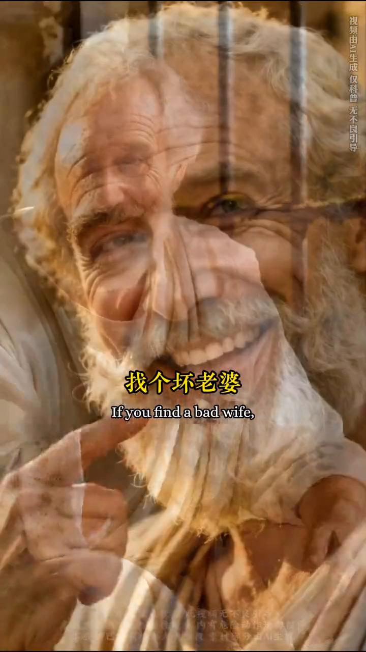 未经审视的生活是不值得过的。
苏格拉底曾说过一句让全世界男人都想点赞的名言：找个