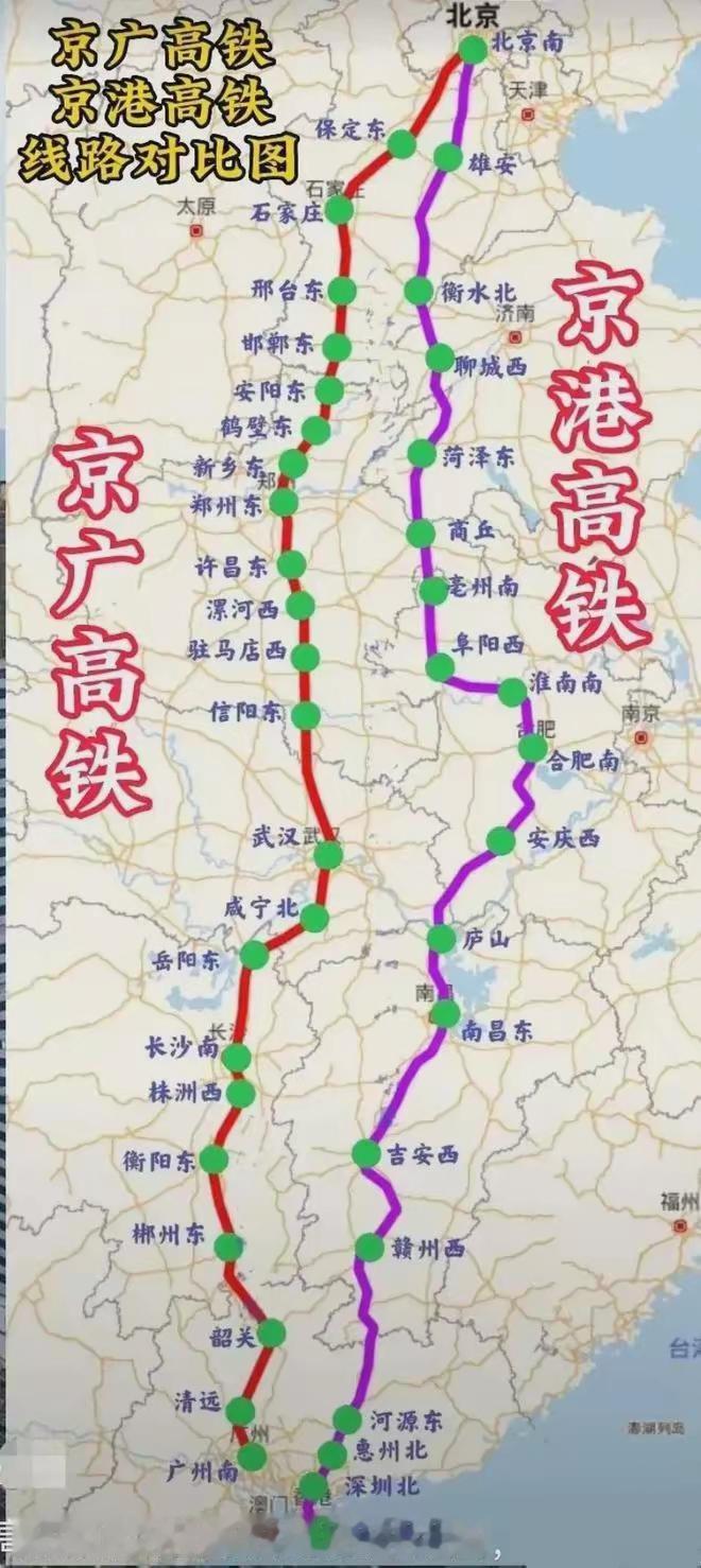 很多人依旧认为湖南、长沙区位胜过江西、南昌，其实根源只是京广铁路通车更早，让湖南