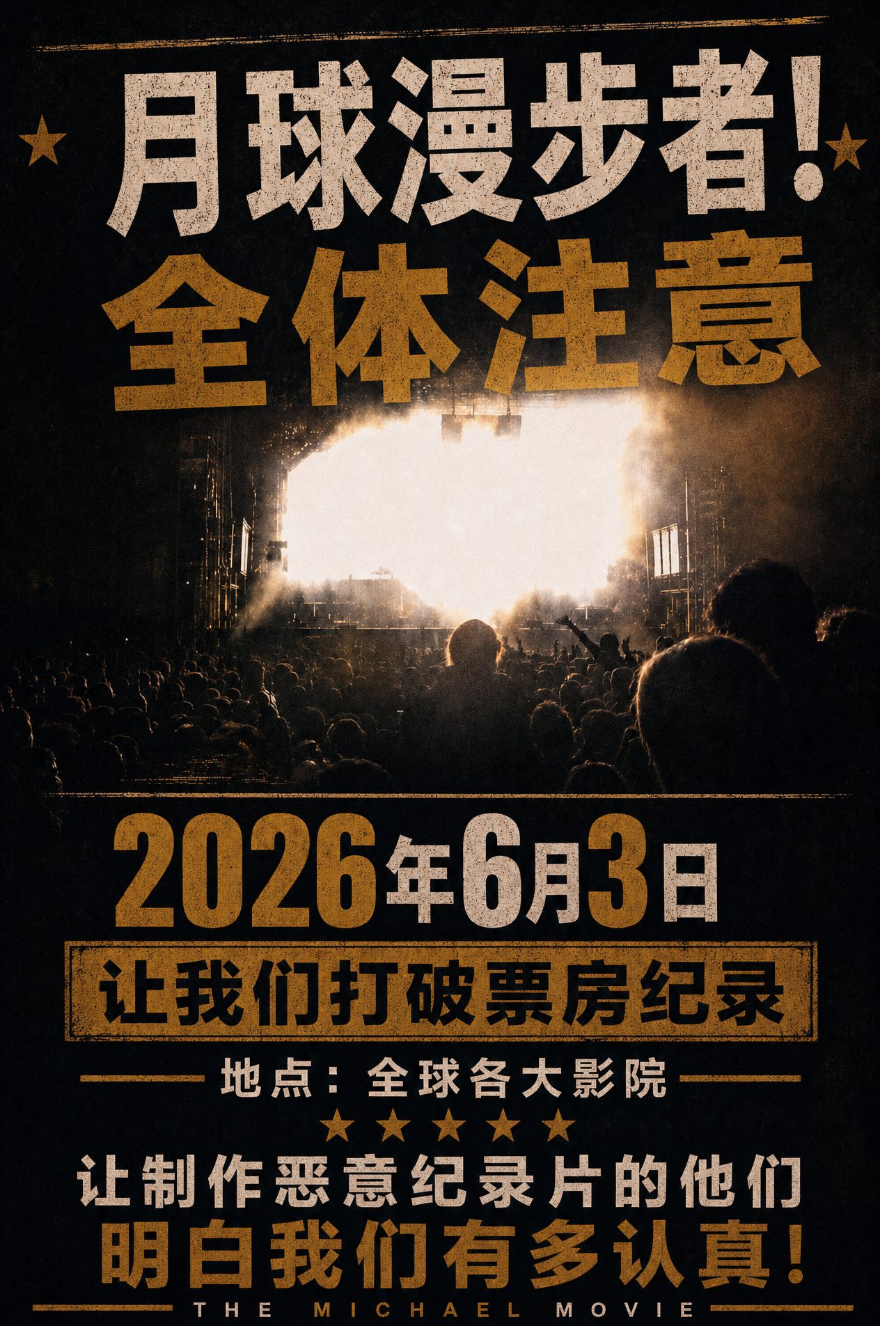 迈克尔杰克逊 6月3日全球歌迷统一行动全球迈迷统一行动❗️罢看网飞抹黑纪录片首播