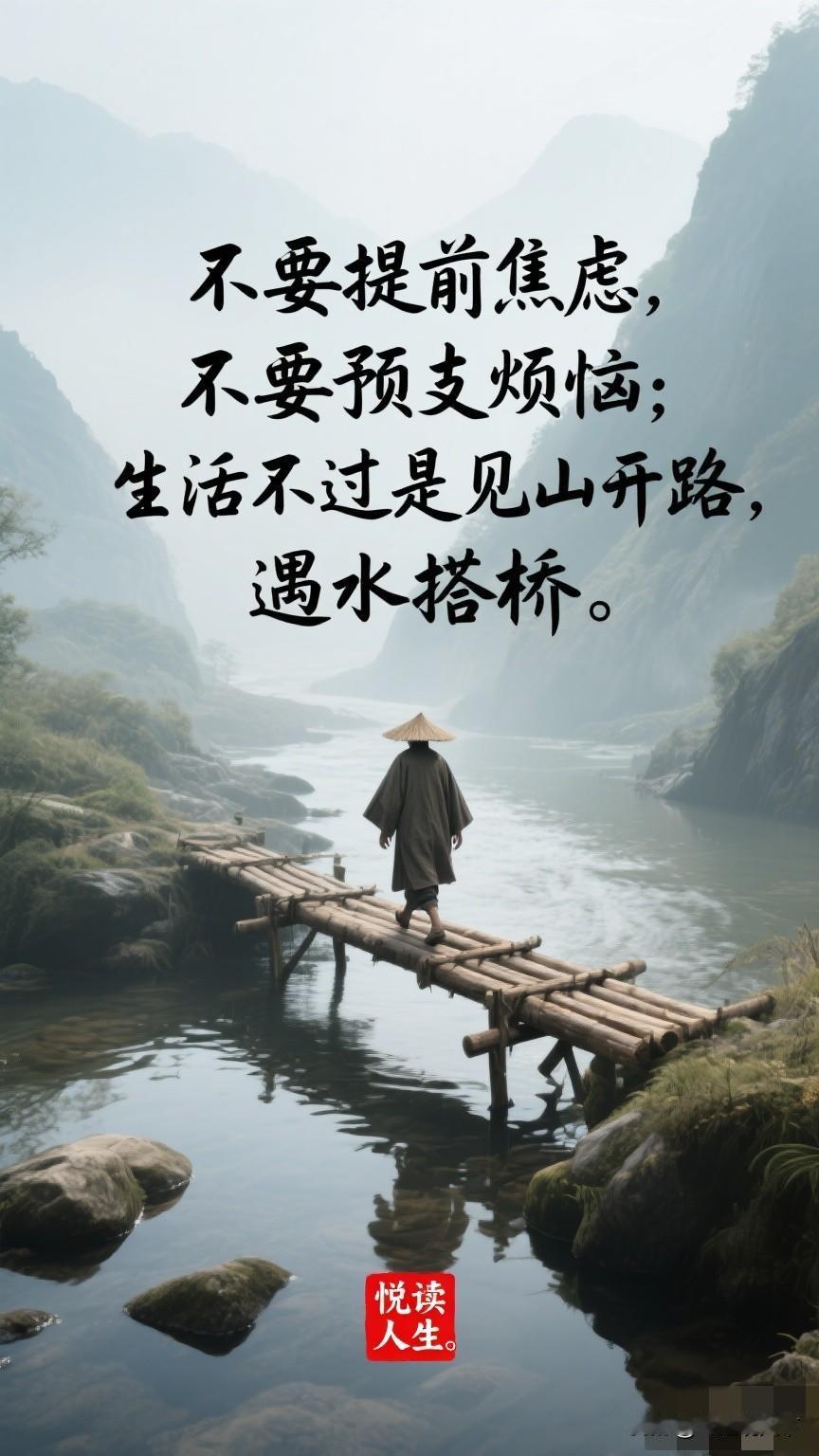 人这一辈子，

最该守住的底线，

是三件“不做”：

第一，不慌于当下

饭要