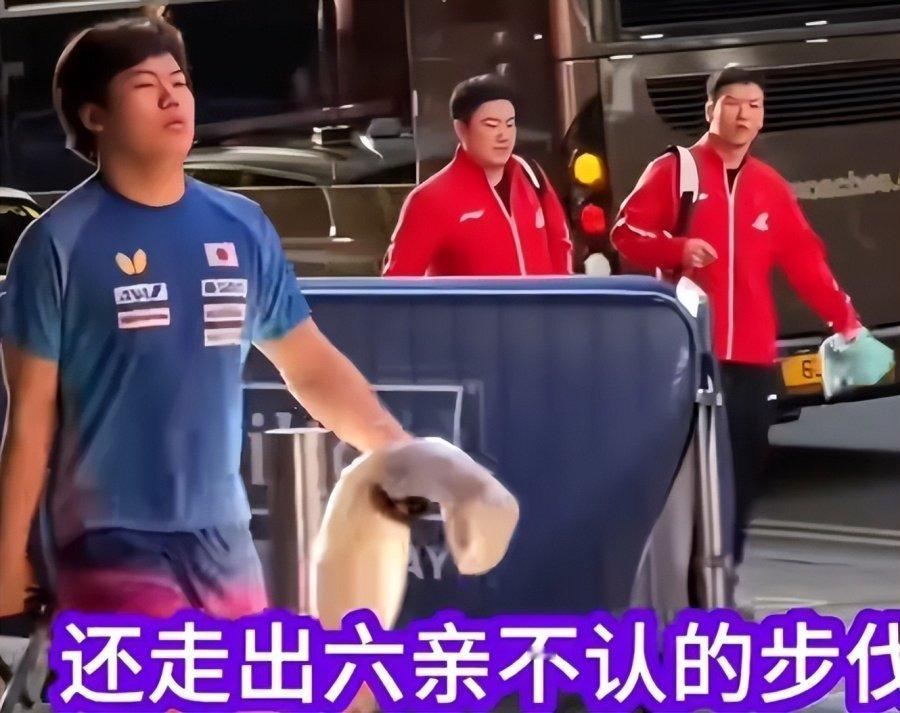 高下立判！伦敦世乒赛，王楚钦与外协热情交谈，松岛辉空遇到国乒假装没看见 