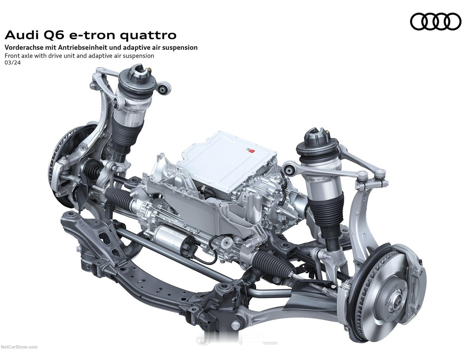 #Q6 e-tron#奥迪Q6 e-tronPPE平台这是奥迪历史上首次将前悬下