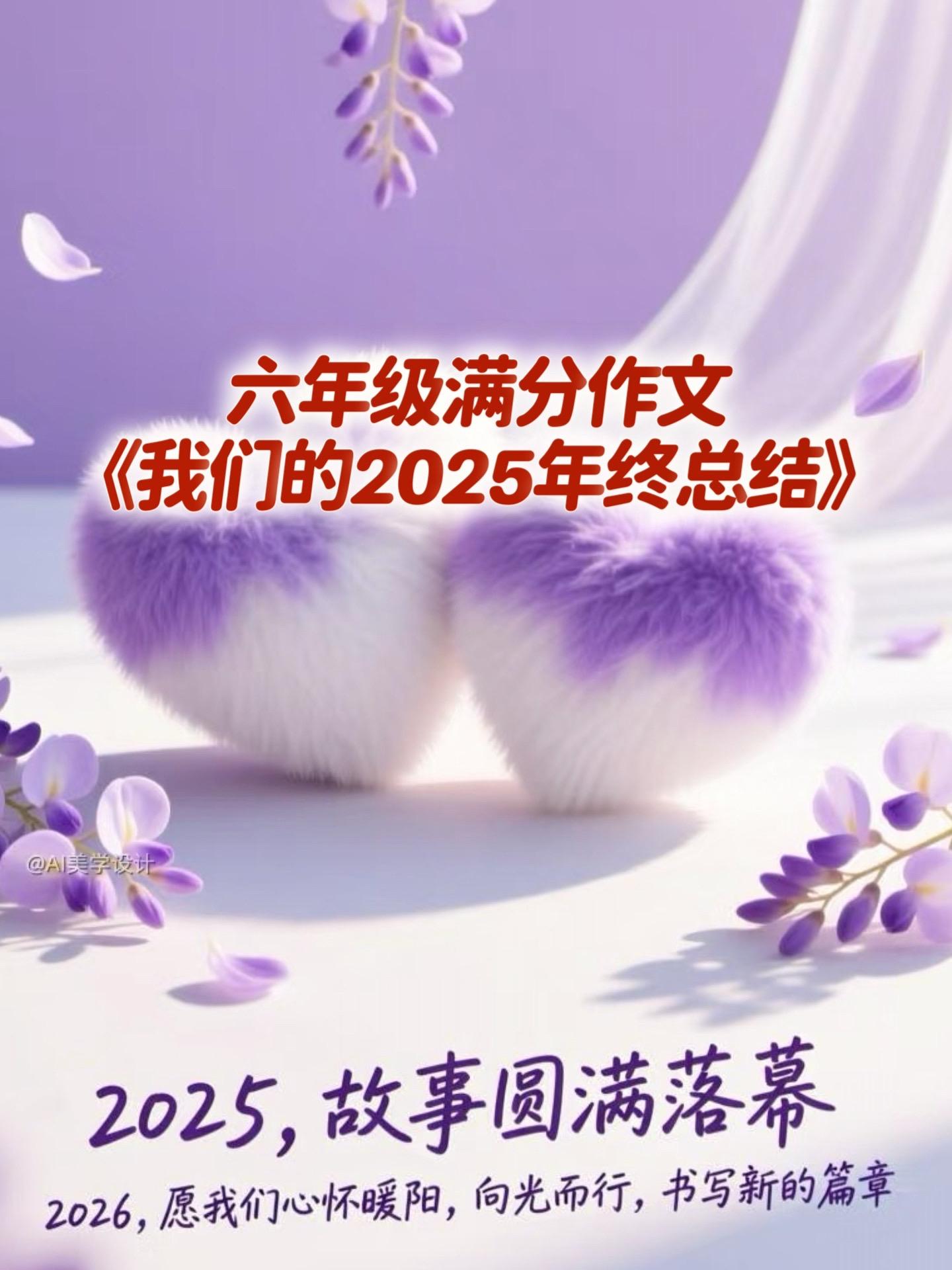 《我们的2025年终总结》 满分优秀作文。为家中写作文困难的孩子，打印...