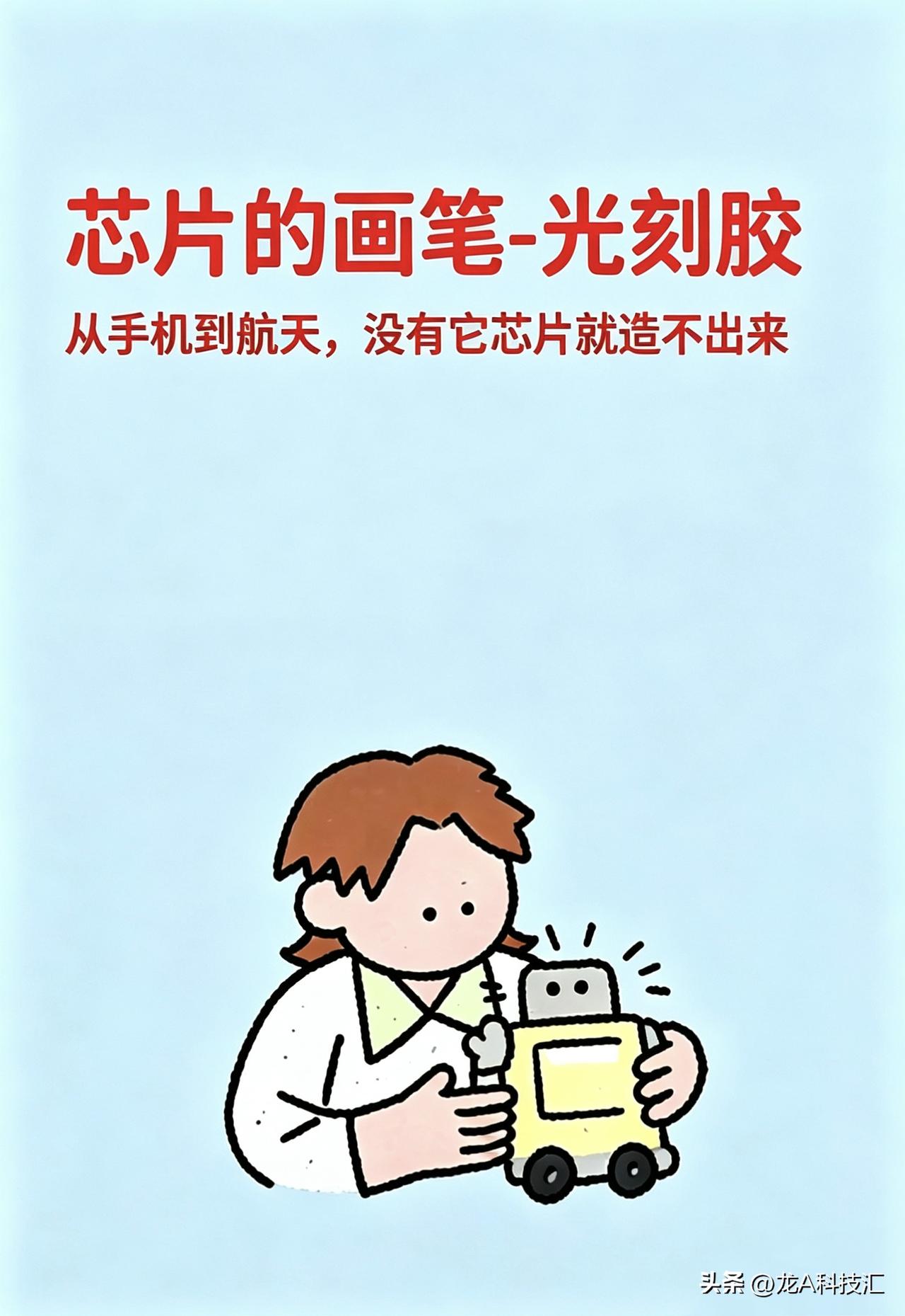 “芯片的画笔-光刻胶”！从手机到航天，没有它芯片就造不出来

一句话理解

光刻