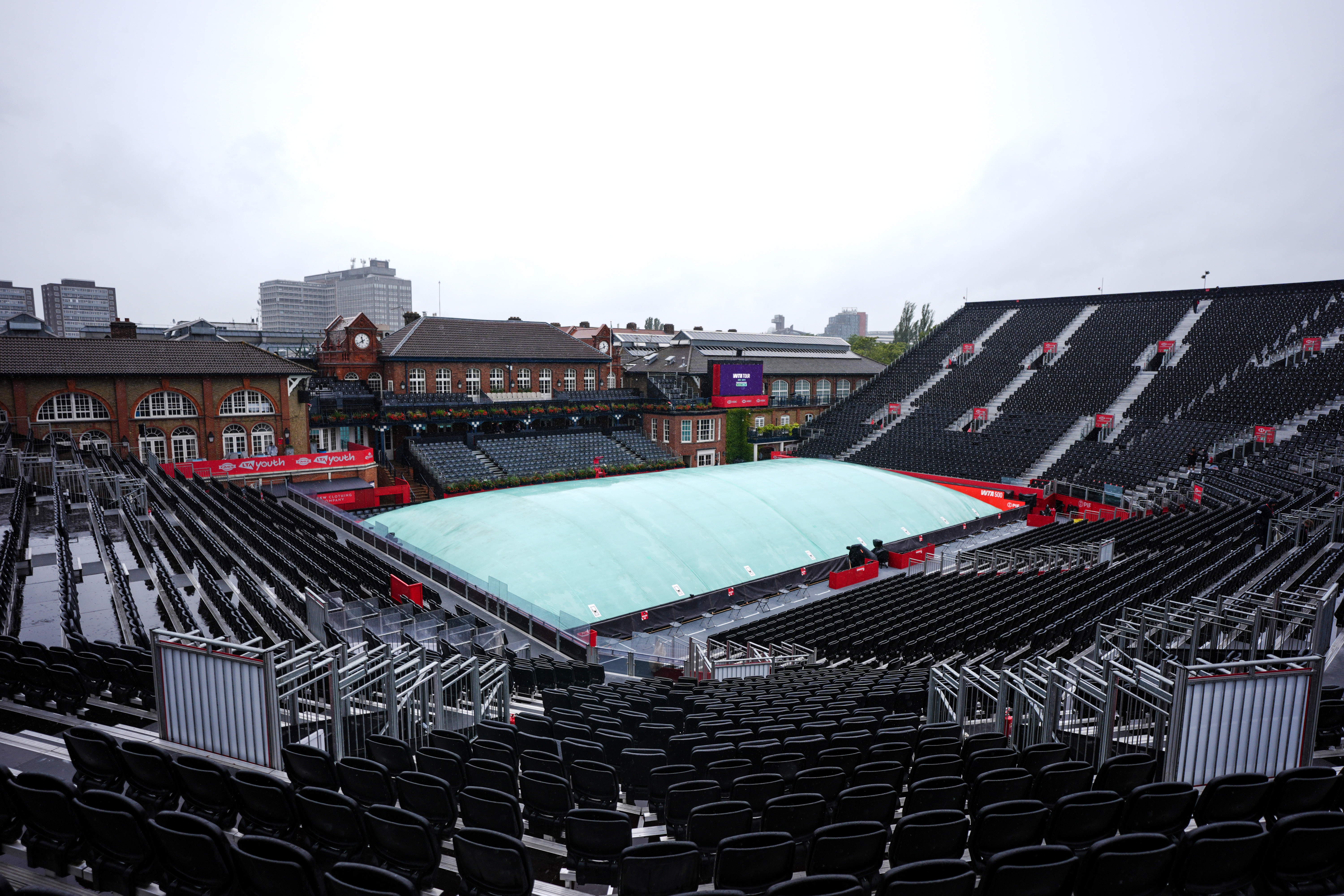 WTA500伦敦站今日所有比赛因雨取消☔ 