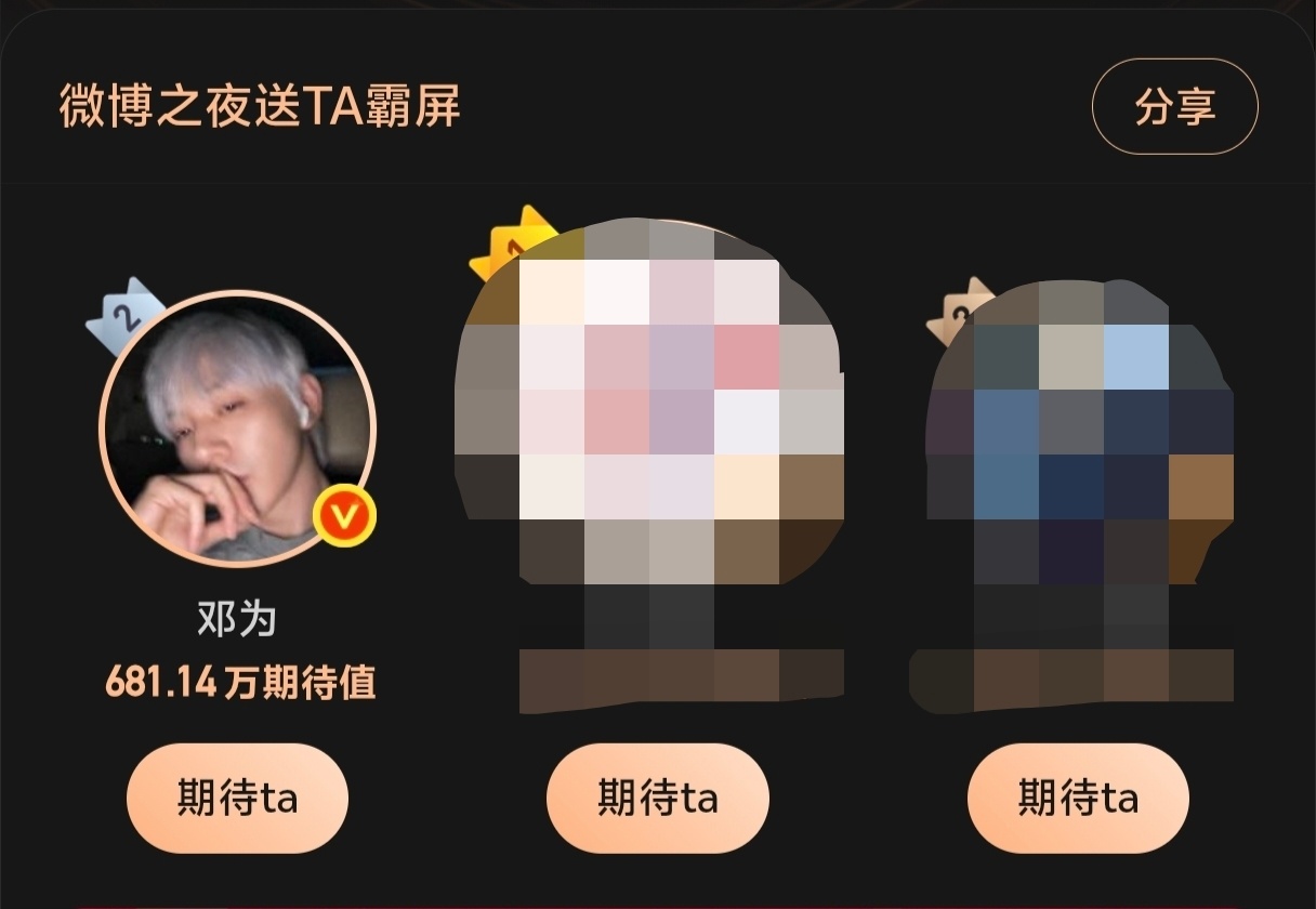 Diamonds钻石纯手搓期待值破681W邓为家全员活粉就是这样的 期待我们内娱