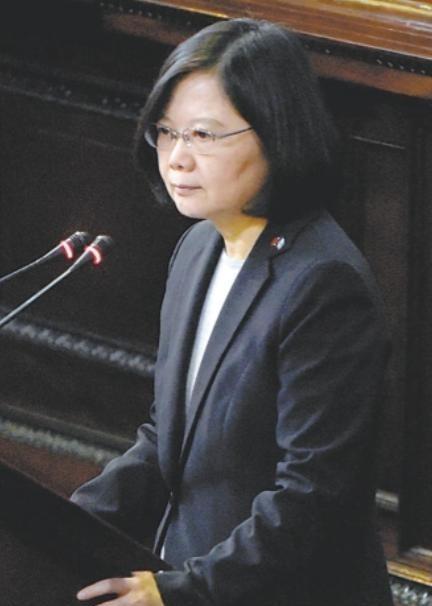 台湾地区前领导人蔡英文发表声明，5月14日，针对中美峰会登场，蔡英文于东海大学演