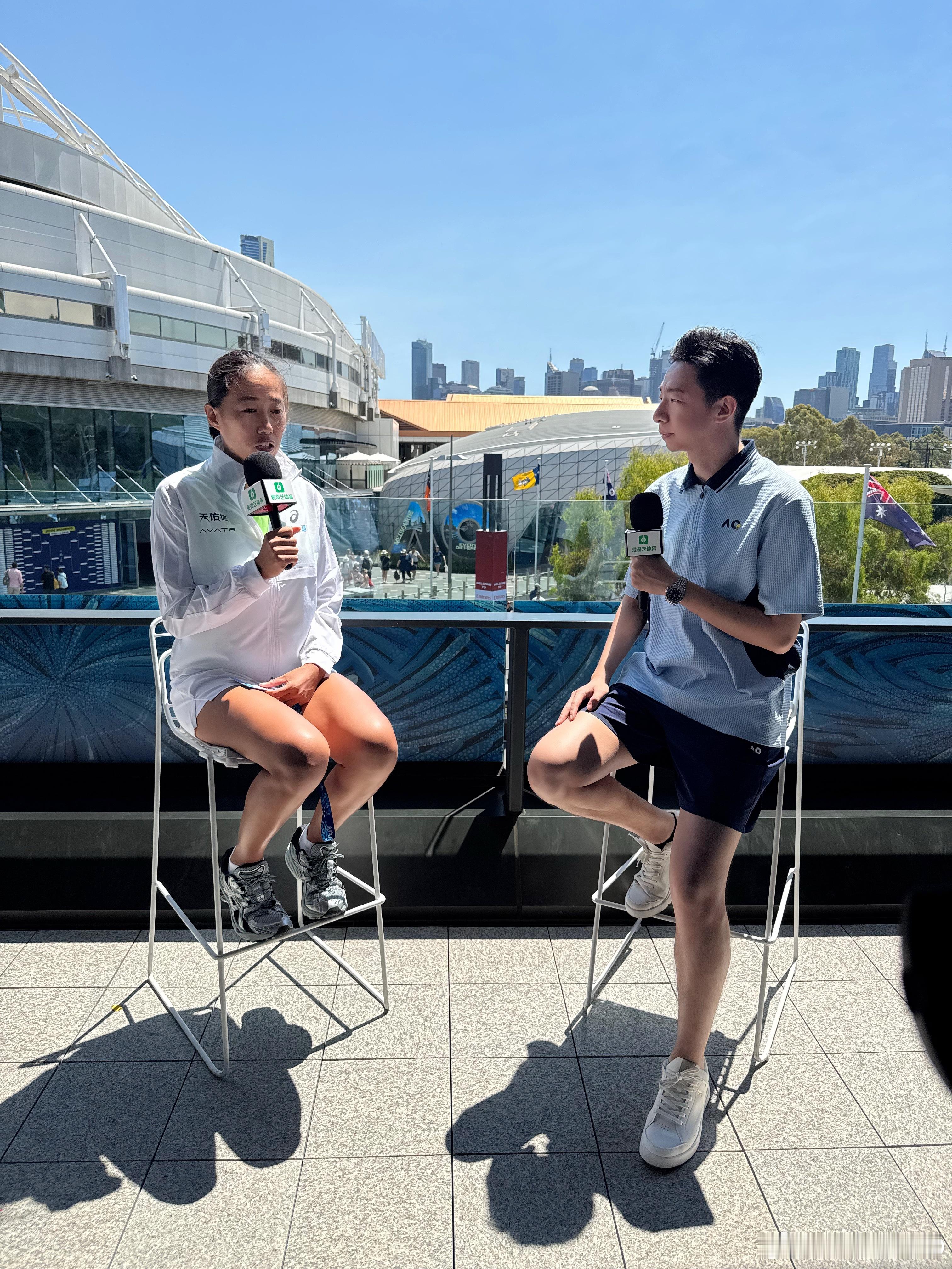 澳网2026  第一轮赛后专访：张帅帅姐：今天我们打了一场高质量，高强度的对决，