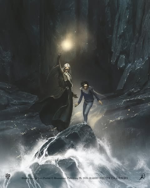 艺术家Levi Pinfold为《哈利·波特与混血王子》彩绘版创作的一组新插画，