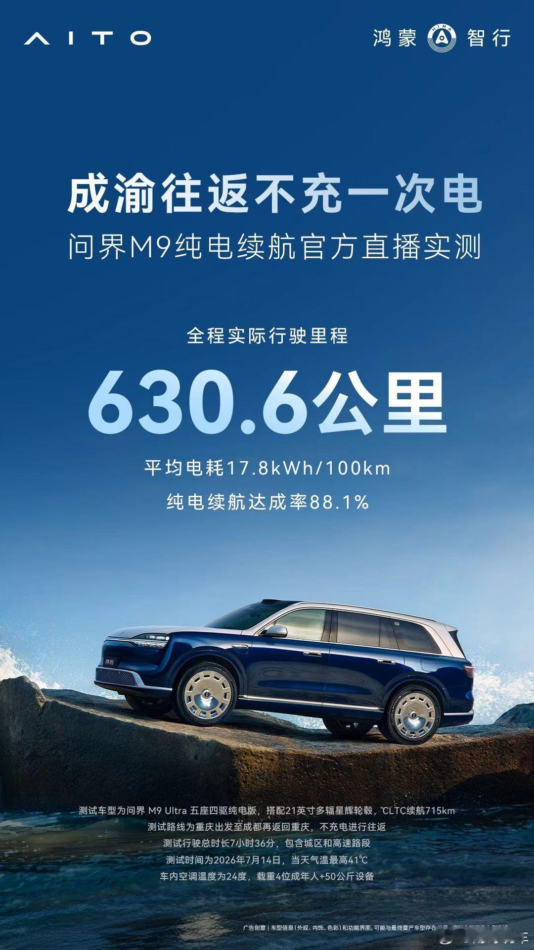 问界 M9 这么大的车电耗  竟然和行业参考特斯拉差不多再看下尺寸  赢麻了！！