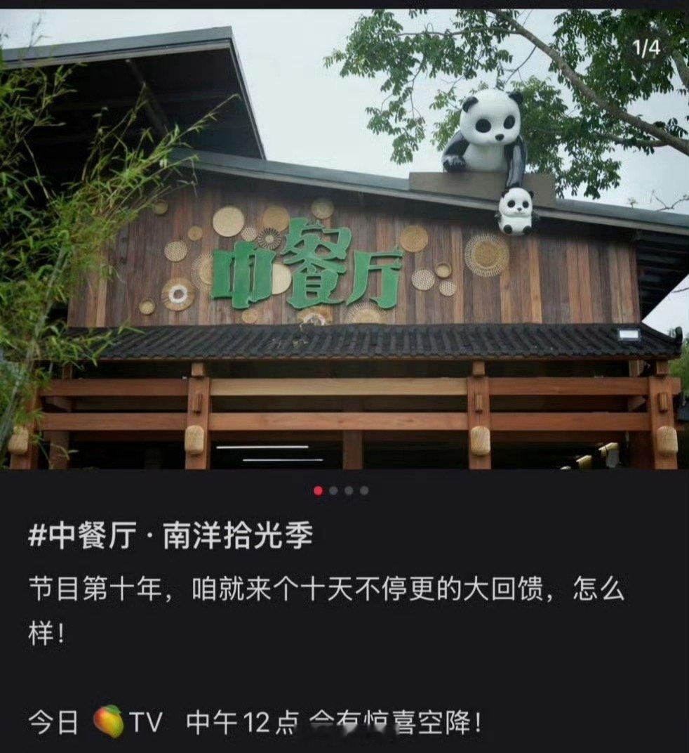 中餐厅10将连更10天中餐厅10播出安排 哇哇哇哇，一整个宠粉力拉满啦！！！《中