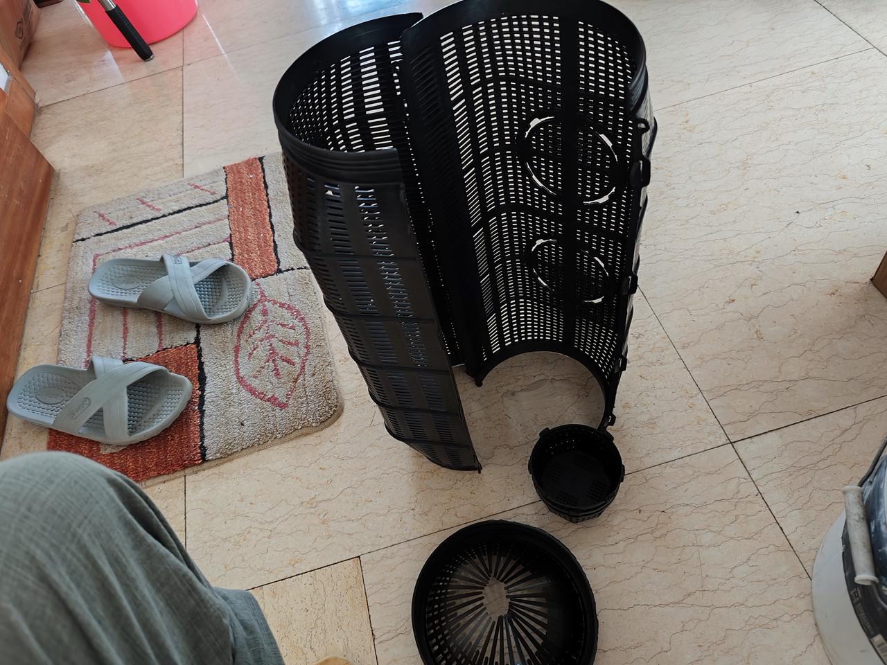这个鱼笼怎么装起来？
