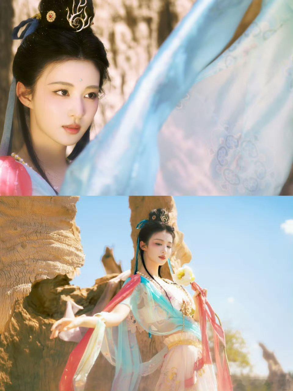 王楚然的异域造型 怎么感觉 辨识度降低了。。。 ​​​