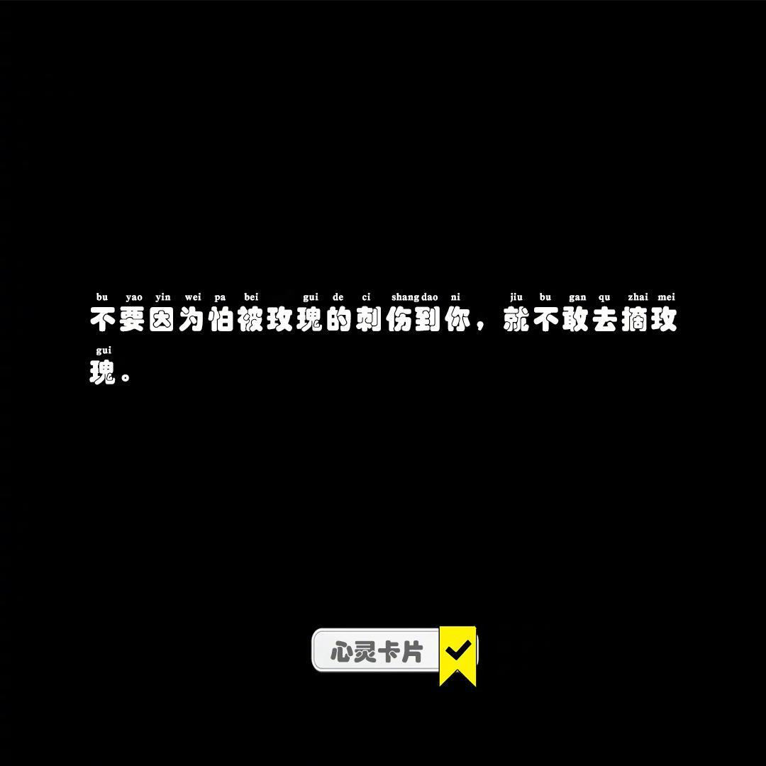 不要因为怕被玫瑰的刺伤到你，就不敢去摘玫瑰。#好运2024# #CP心动态# #