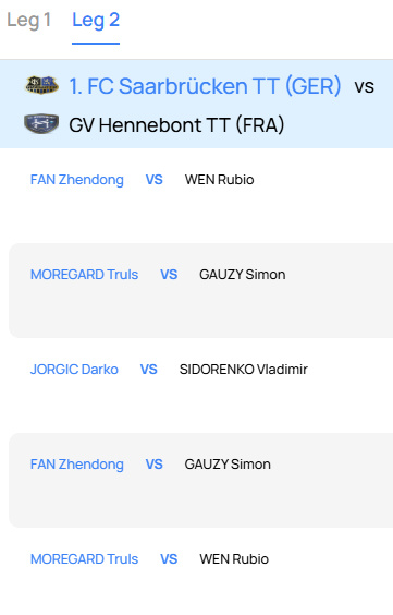 #樊振东欧冠上演国乒德比#  2025-2026欧冠8强决赛次回合 将于2:00