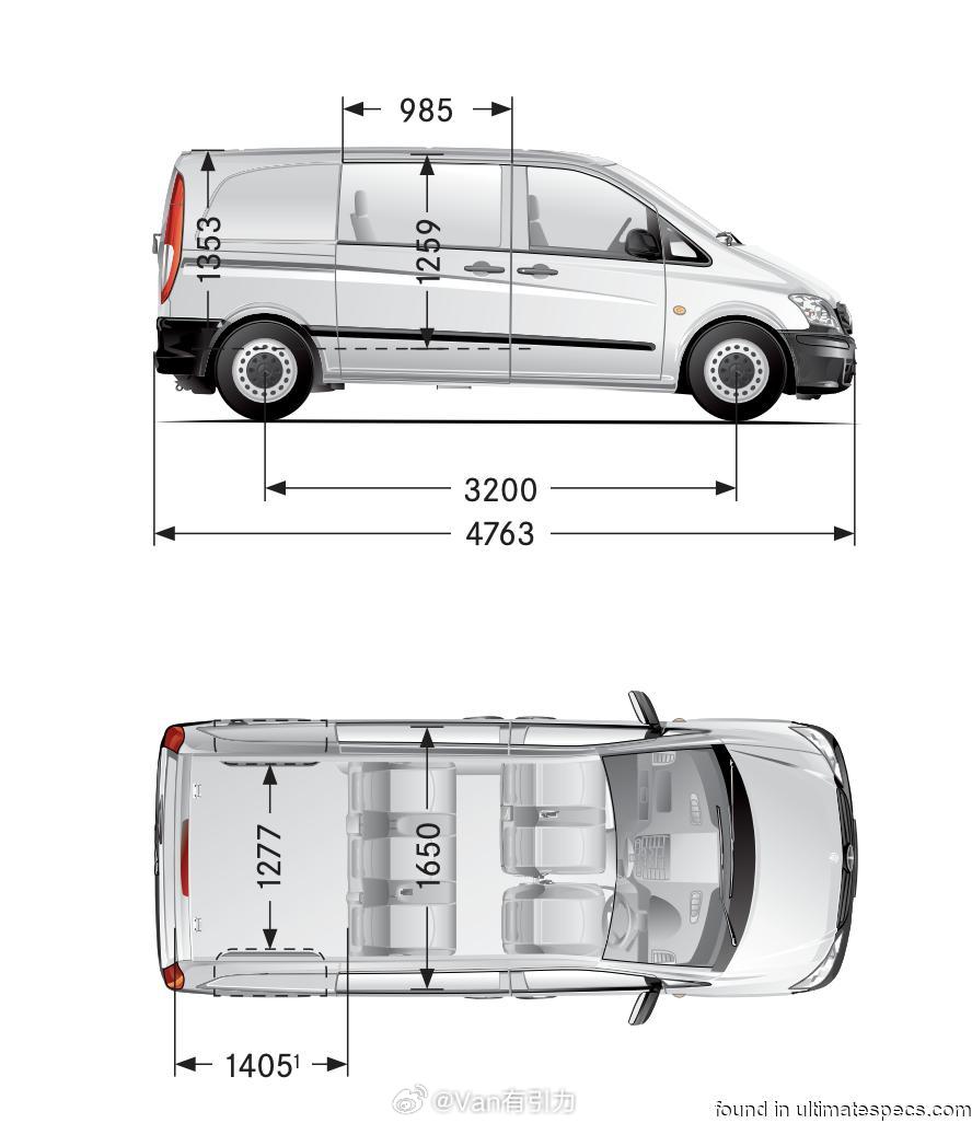 伦敦出租车用的W639威霆短轴短后悬版本究竟有多短？看图咯奔驰威霆 van事通