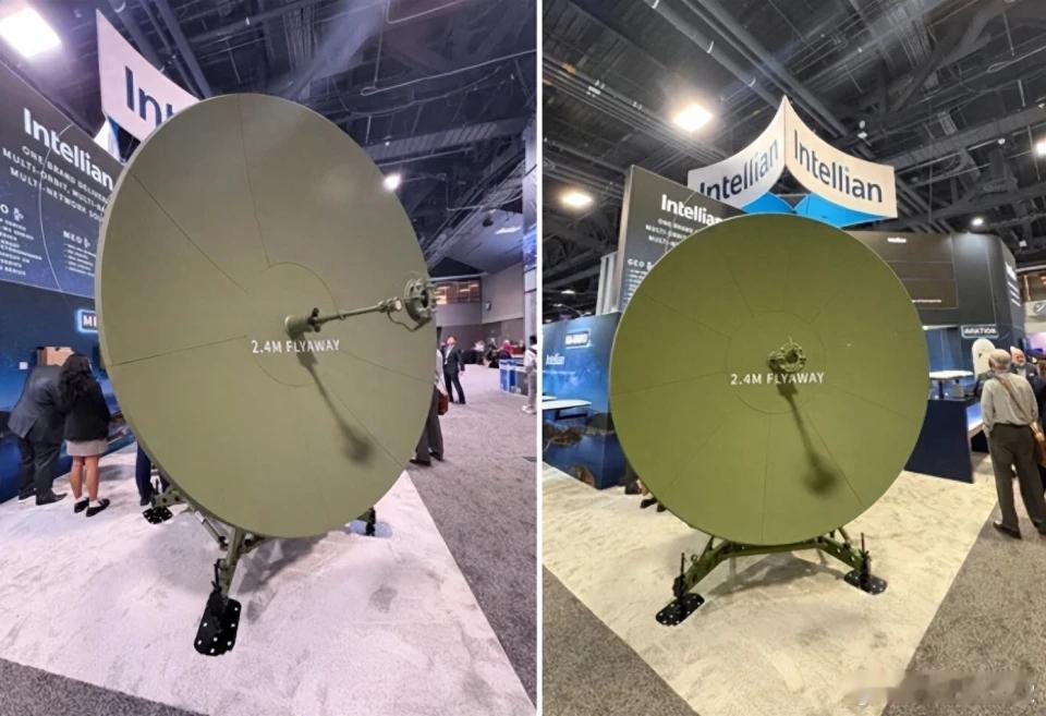 棒子新东西越来越多韩国在美国2026卫星通信展上，推出一款2.4m战术便携卫星天