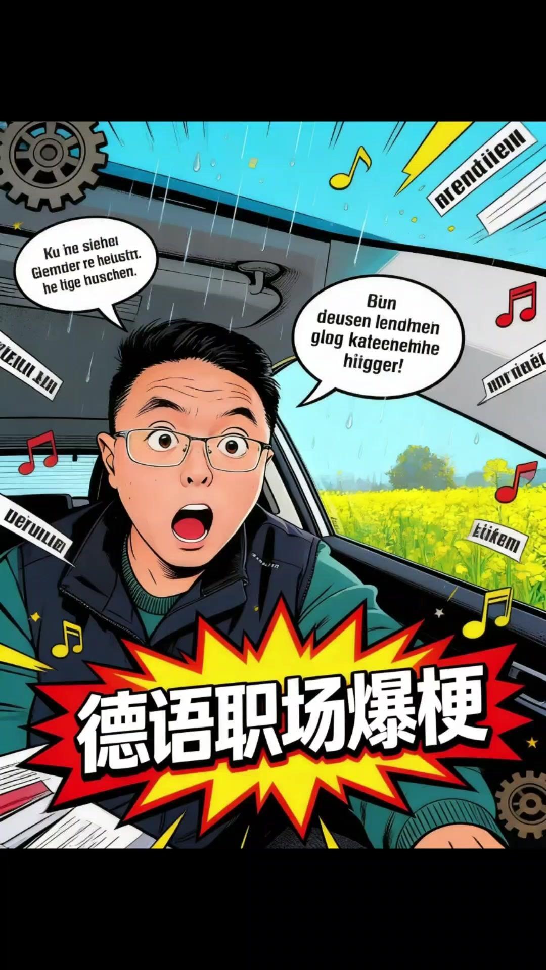 如果你喜欢上班，试试说“工作很有趣”~
1️⃣正确发音：德语“工作”是Arbei
