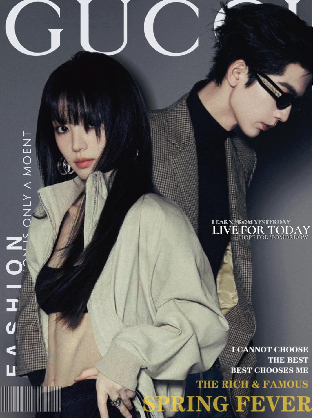 GUCCI你一声令下我就能拥护你为新的五大之首gucci田曦薇张凌赫大片