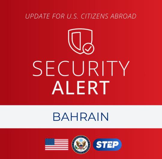 【美国已敦促其在巴林的公民待在家中。 美国驻麦纳麦大使馆建议美国公民待在安全的地