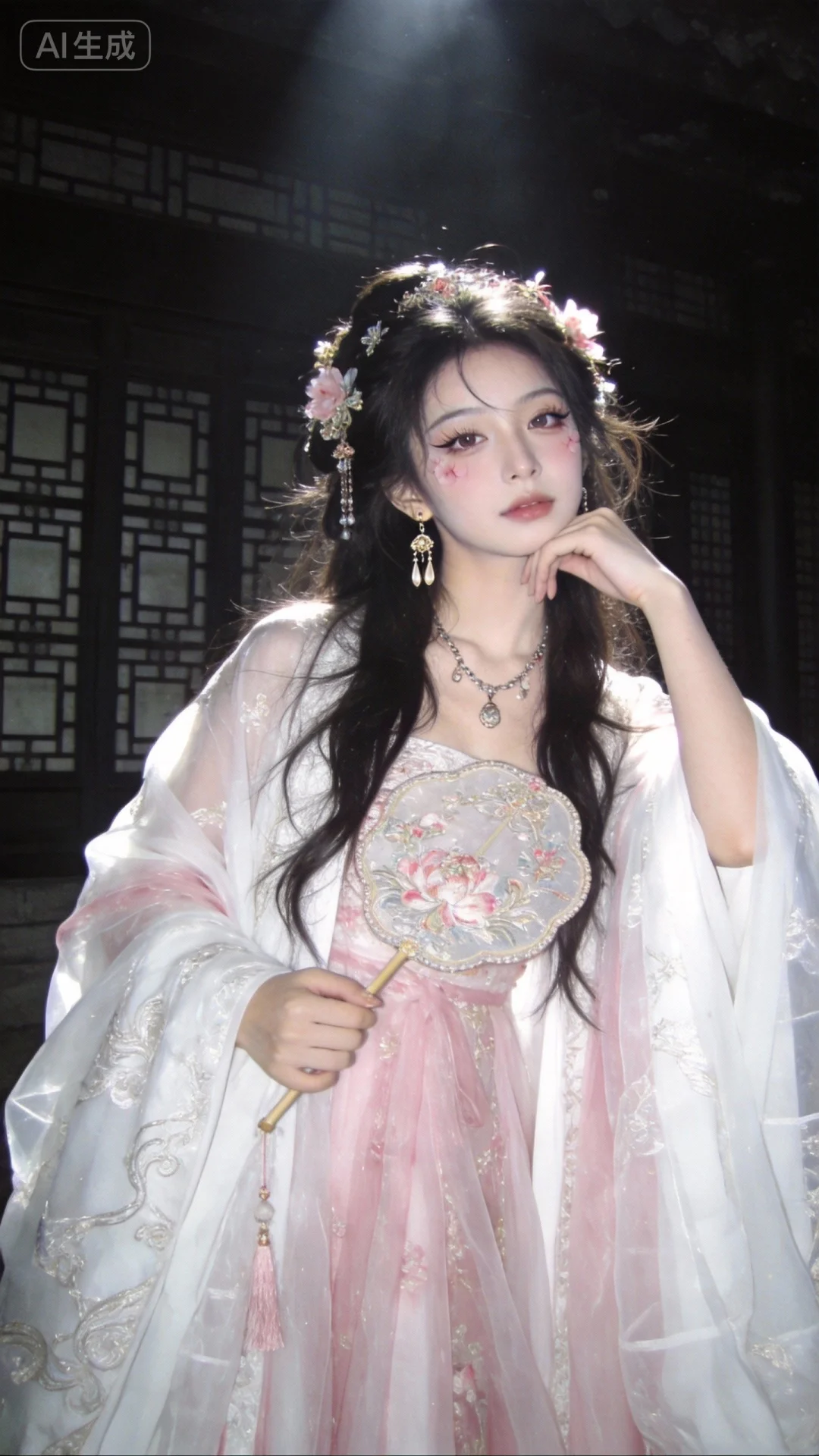 胶片摄影，镜头语言，淡彩，个性视角，美人，皮肤白皙光滑，倾国倾城容貌，穿繁复华丽