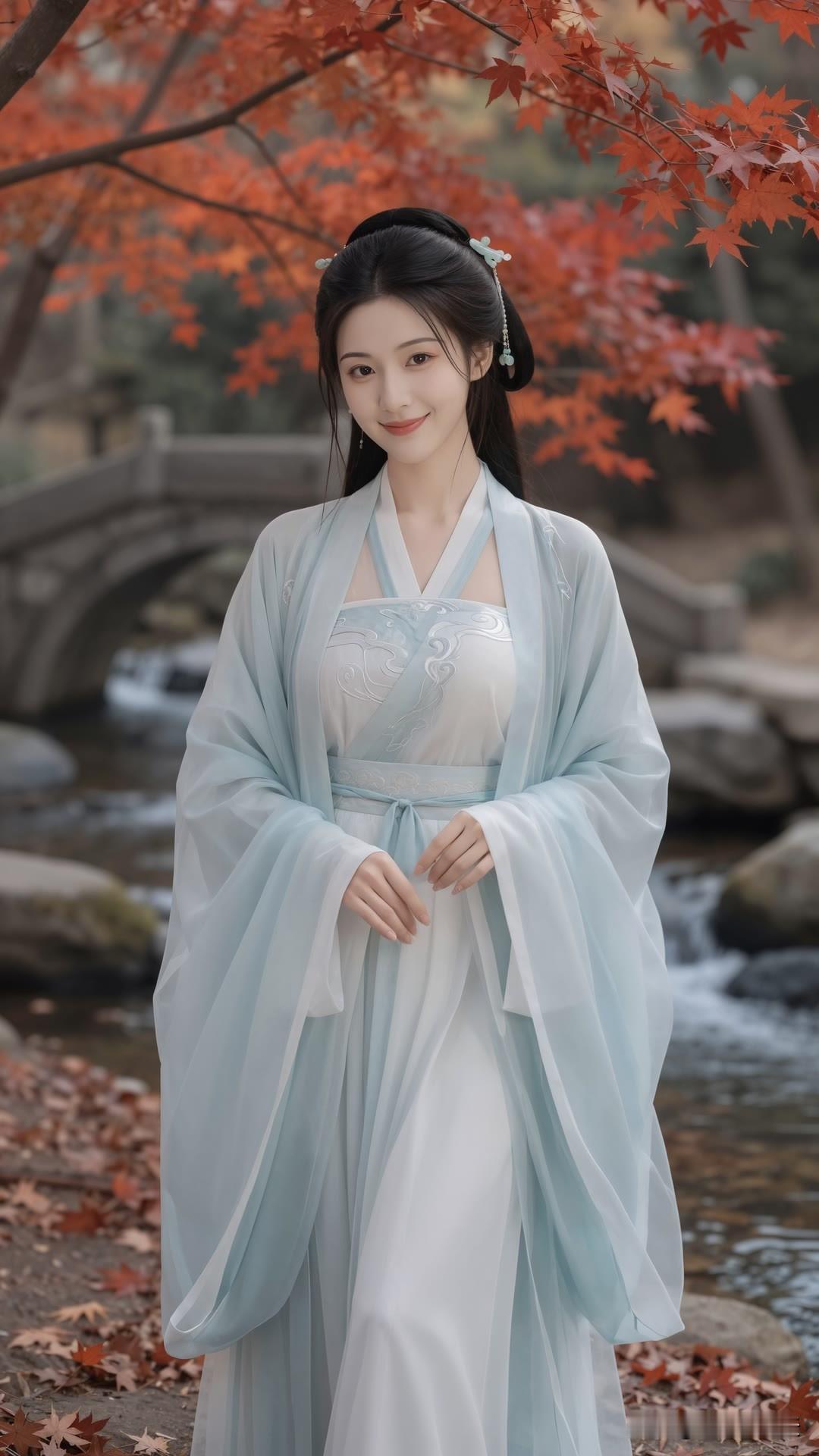 饱满的身姿里，藏着从容不迫的底气与光华。美女人像群 高清美女 古风