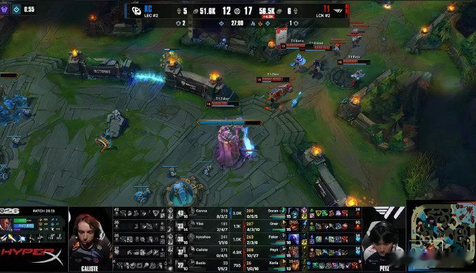 Faker开车送大龙Peyz被激发全力状态Faker 一波失误送出大龙，反倒把 