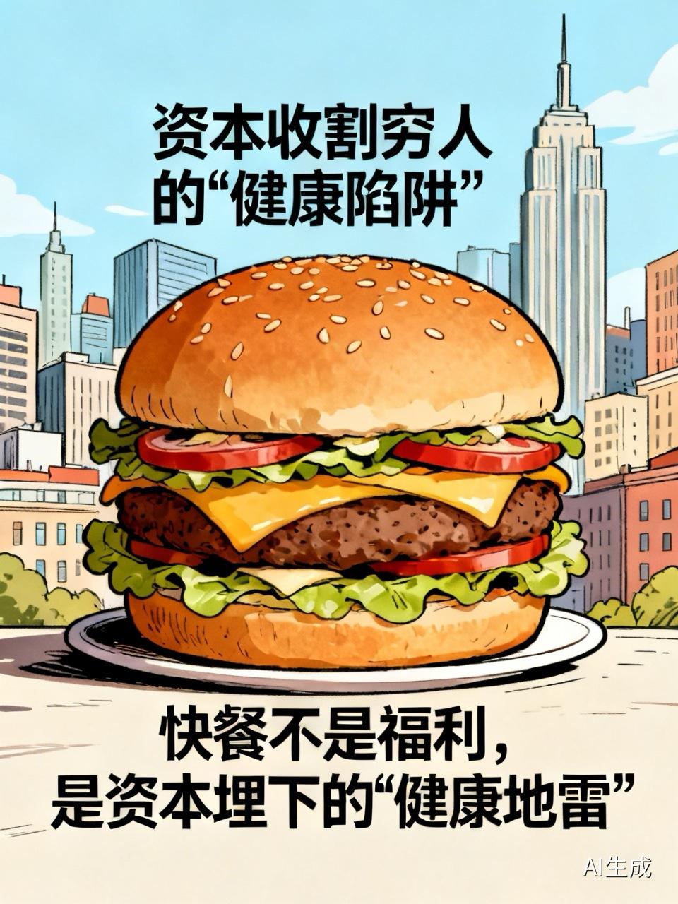美国快餐巨头惊人内幕：越穷越胖，越胖越穷，资本收割穷人的“健康陷阱”曝光！

你
