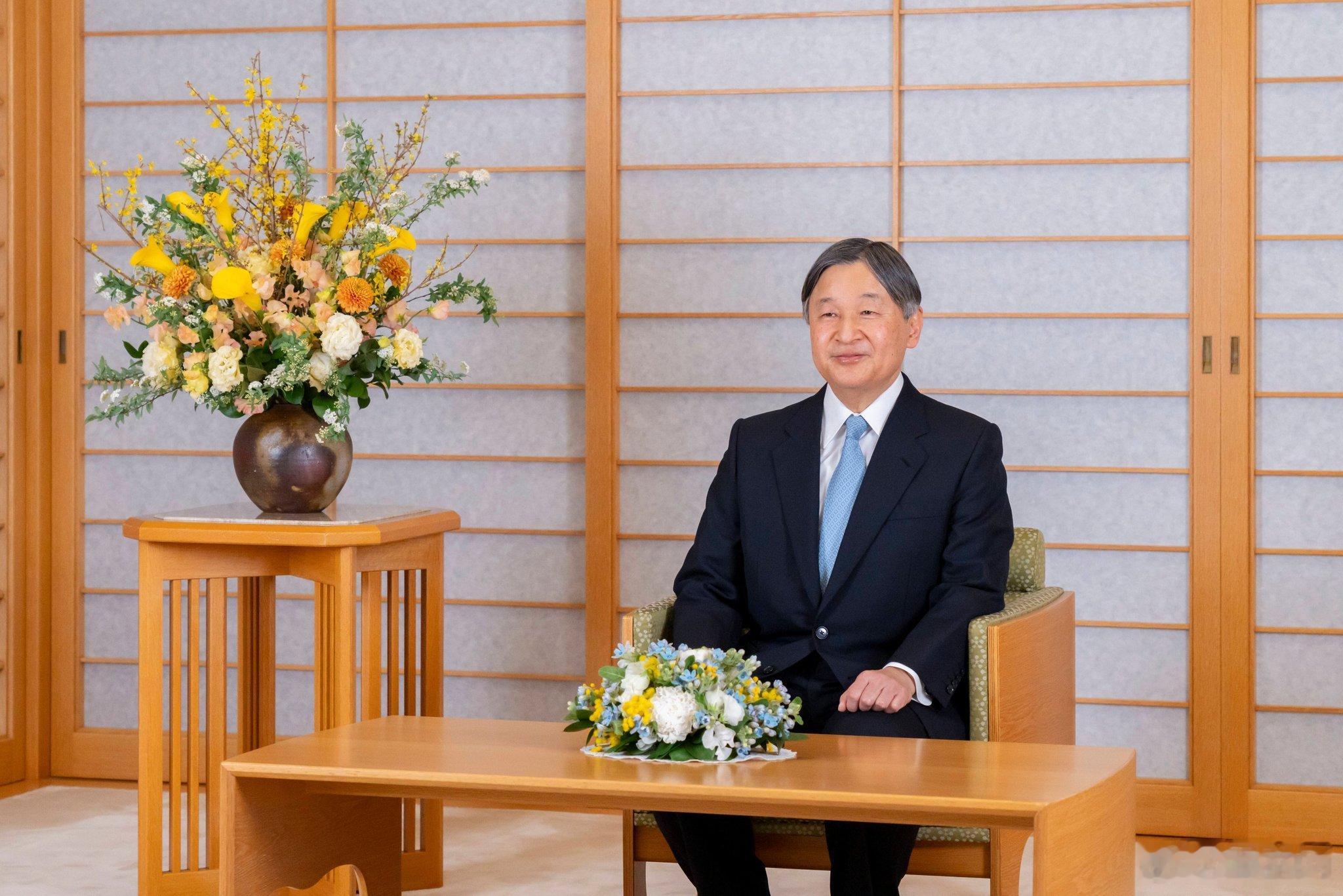 日本皇室 2月23日，德仁天皇和雅子皇后、爱子内亲王公布新的全家福，庆祝德仁66