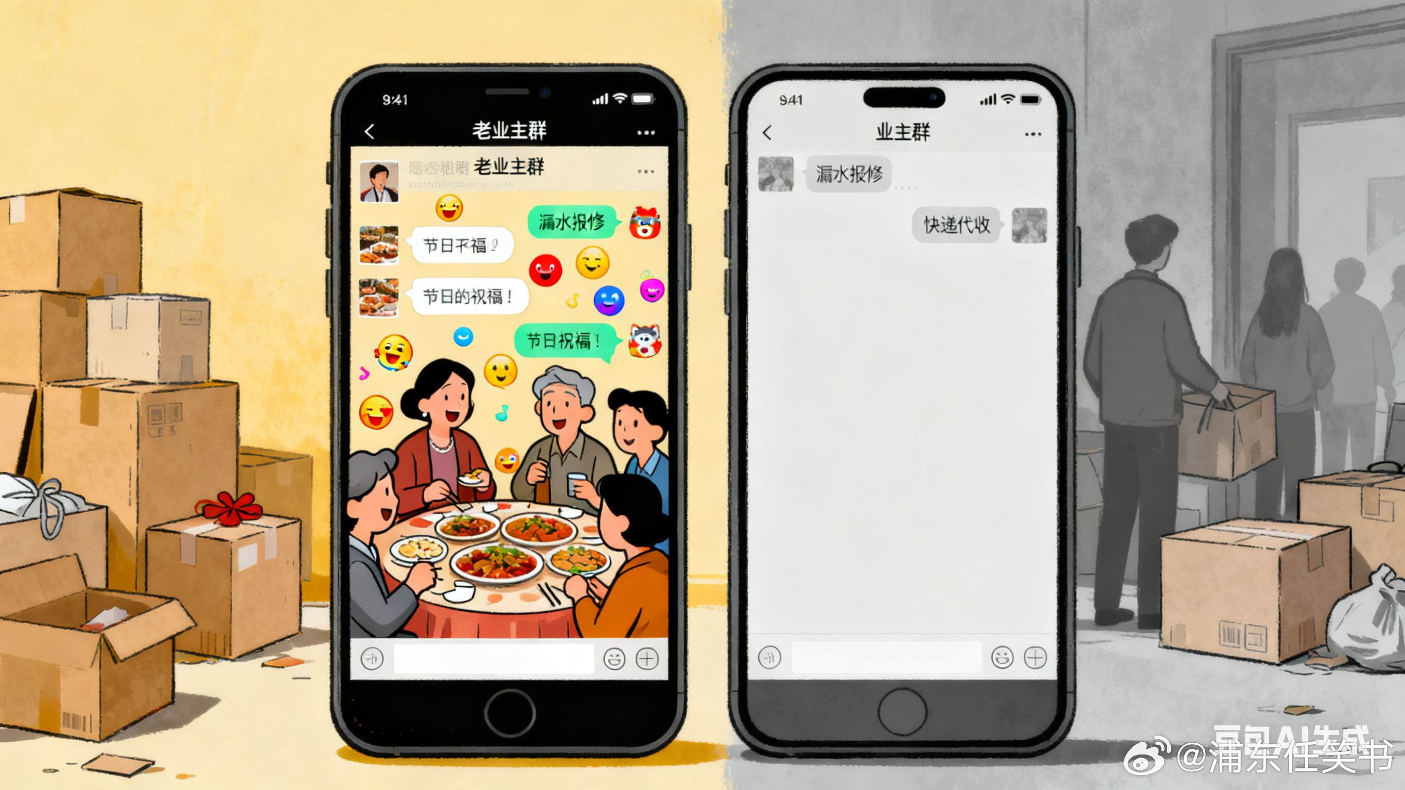 生活手记业主群越来越沉默，主要是因为社区的