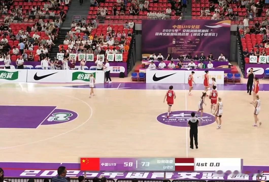 被完全压制！！！U19女篮四国挑战赛中国女篮与拉脱维亚U22女篮的比赛，中国姑娘