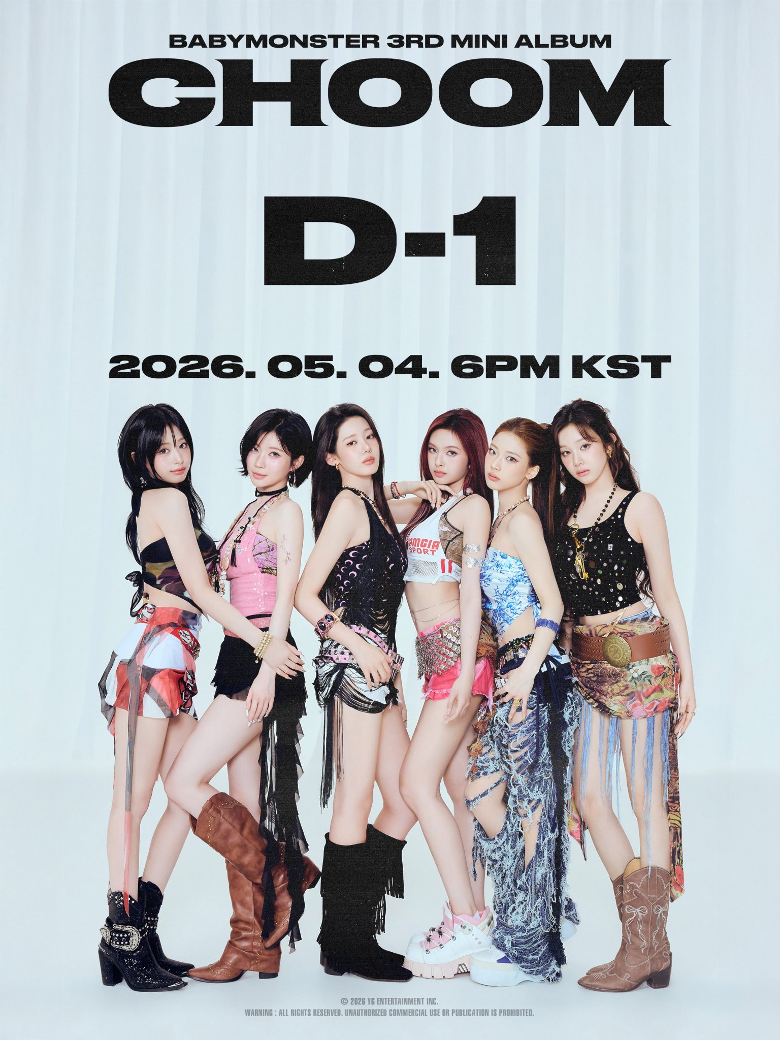 BABYMONSTER [舞 (CHOOM)] D-1倒计时海报公开2026.0