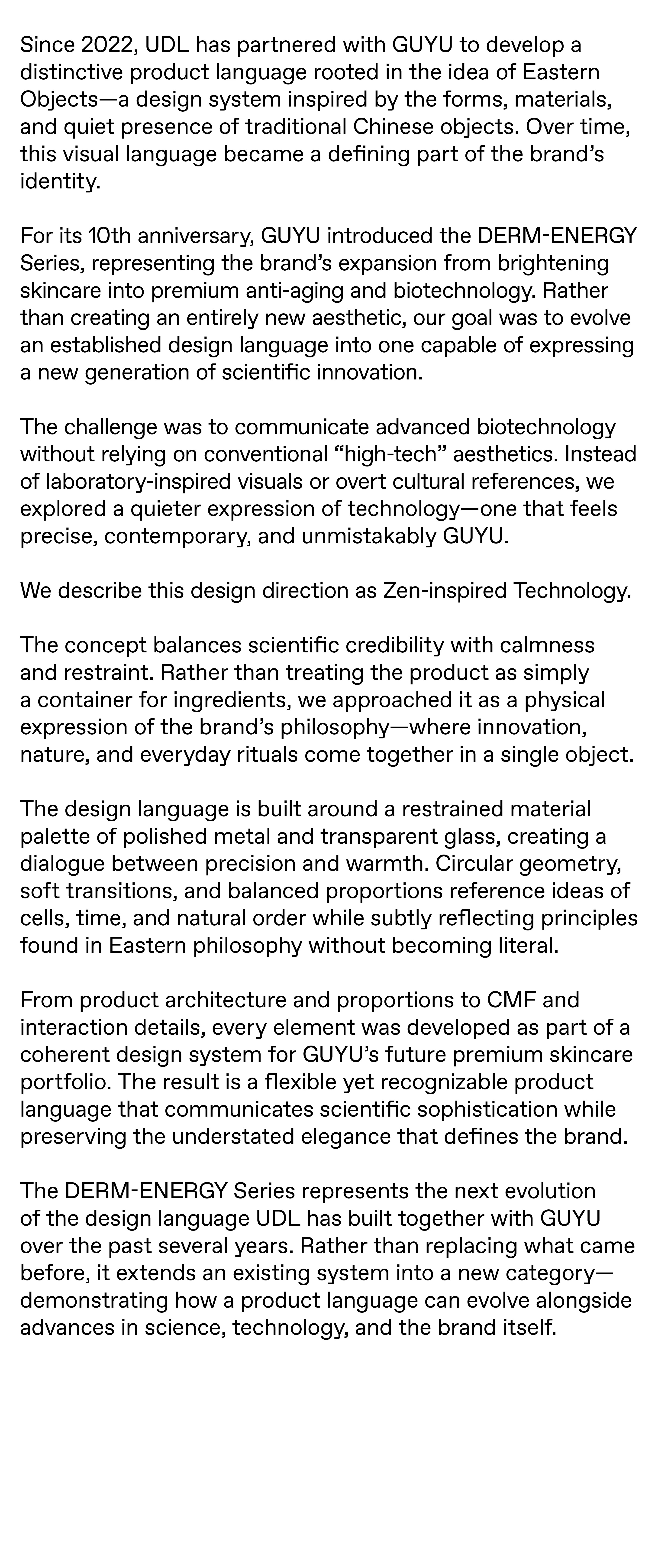 灵感的诞生 GUYU DERM-ENERGY Seriesby UDL Indu