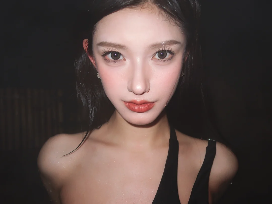 冬日夜泡温泉